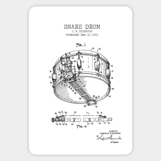 SNARE DRUM patent Sticker